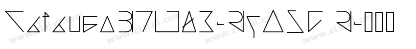 CataneoBTW03-RgOSF R字体转换
